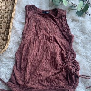 Express cheetah print top size M